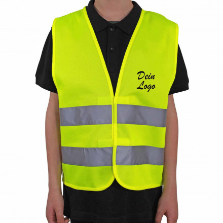 Kinderwarnweste Recycling | EN 17353 | bedruckbar