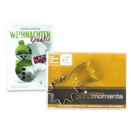 Backförmchen Winter in der Werbetüte | verschiedene Motive