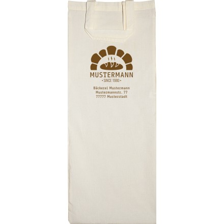 Baguette-Tasche mit 2 kurzen Griffen 30x75 cm