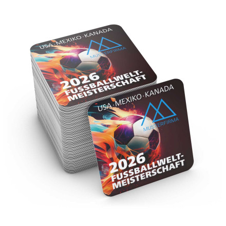 WM Bierdeckel 2026 | inkl. 4c. Werbeeindruck