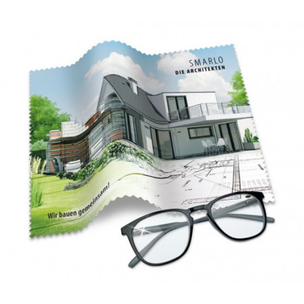 Polyclean Brillenputztuch | Polybeutel | inkl. Werbedruck