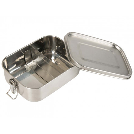 Edelstahl-Lunchbox | Trennsteg, Silikondichtung | 800 ml Fassungsvermögen