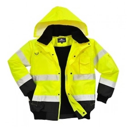 Kontrast Warnschutz-Bomber-Jacke