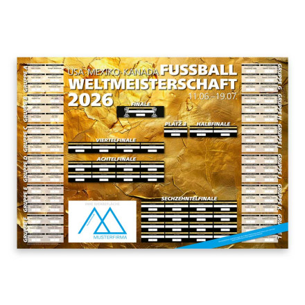 WM-Planer 2026 plano A1 | inkl. 4c. Werbeeindruck