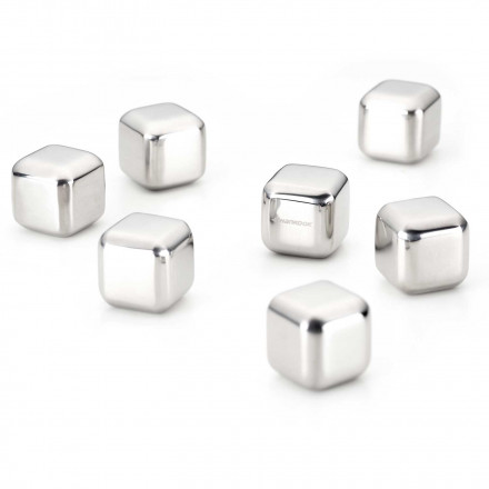 Edelstahl Eiswürfel silber nahtlos 2,7 x 2,7 cm