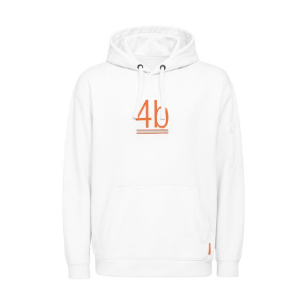 4b Basic active Hoodie weiß | inkl. 4b Logo