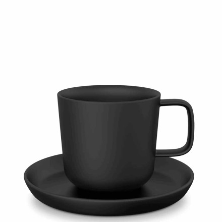 Form 730 Tasse Costa Verde mit Unterteller, schwarz | 330 ml
