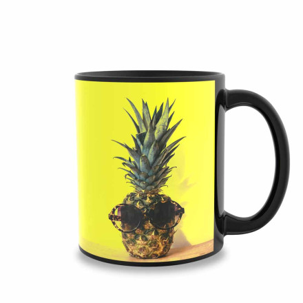Form 791 Keramiktasse Sublimation schwarz | 330 ml | inkl. Sublimationsdruck 