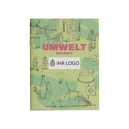 Malbuch "Umwelt 2.0", Format A4, 12 Seiten