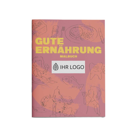 Malbuch "Gute Ernährung" Format A4, 12 Seiten