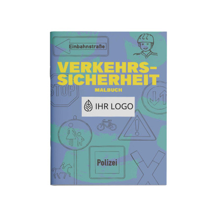 Malbuch "Verkehrssicherheit"  Format A4, 12 Seiten