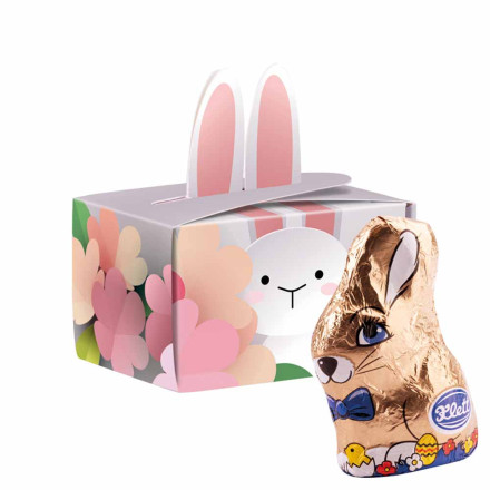 Geschenkbox Mini Hasenohren Klett Osterhase