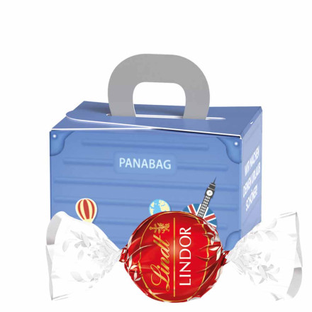 Geschenkbox Mini Koffer Lindt LINDOR Milchkugeln