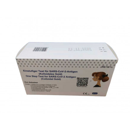 GETEIN 5er Pack SARS-CoV-2 - Antigen-Rapid-Schnelltest BfARM gelistet CE Test | Preis pro Test