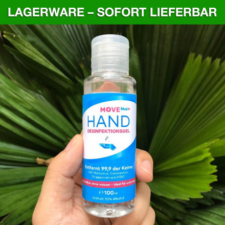 Hand Desinfektionsgel Med+ 100 ml  | schon ab 10 Stück