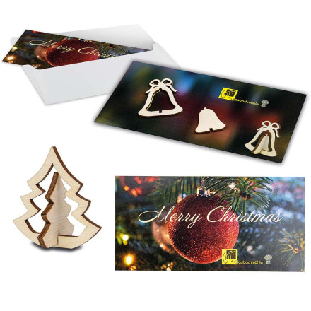 Holzfiguren-Karte Weihnachten | verschiedene Motive