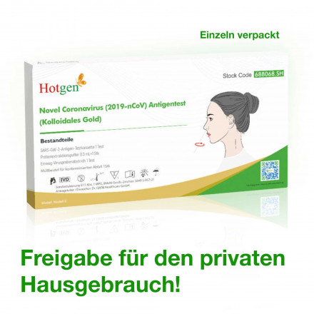 Antigen Schnelltest | Für zu Hause | BfArM | 1er Box | Hotgen