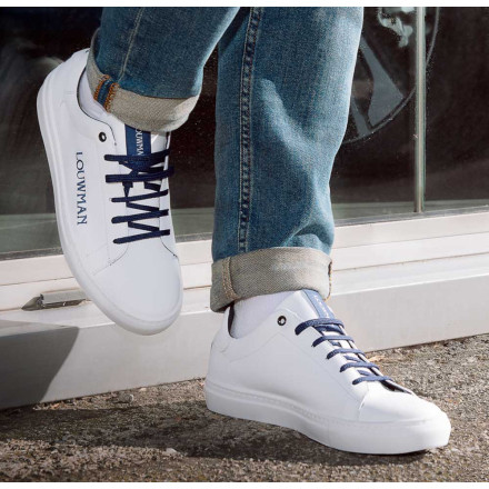 Personalisierte Leder-Sneakers Clay mit Ihrem Logo | Made in Spain