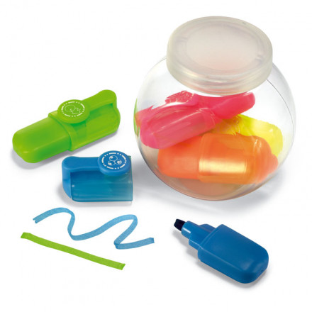 Mini-Textmarkerset Fun For Five | inkl. Werbedruck