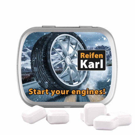 Klappdose mit Traubenzuckerquadraten