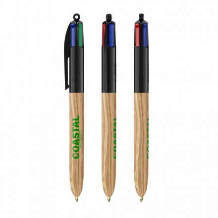 BIC® 4 Colours Wood Style | inkl. Siebdruck