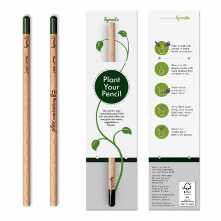 Sprout™ Graphit-Bleistift mit Pflanzsamen | inkl. Lasergravur