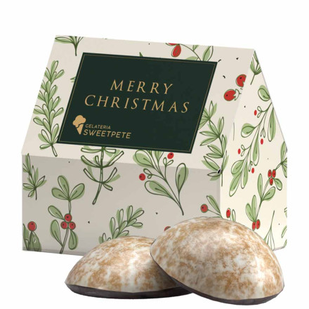 Lebkuchen Haus  WEISS 4er Lebkuchen Mini