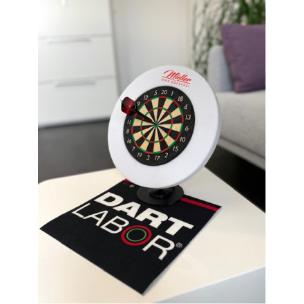 Dart Labor Mini Tisch Dartboard | inkl. 4c Werbedruck