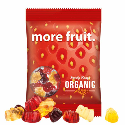 Minitüte 15 g Trolli Fruchtgummibären, 30% Fruchtsaftqualität Exquisit