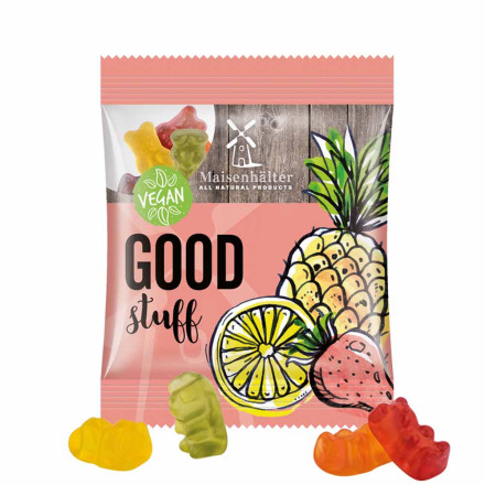 Minitüte,12 g, Folie, Trolli Vegane Gummibärchen, 14% Fruchtsaft