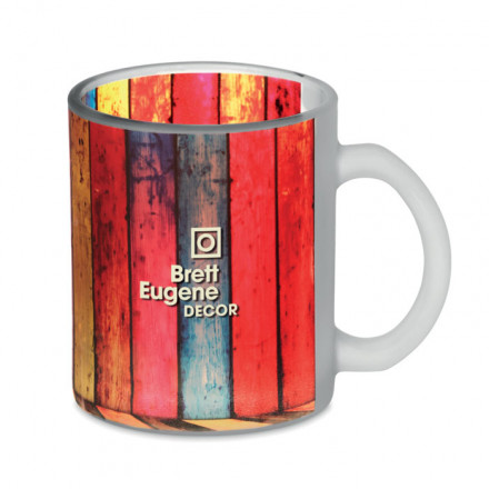 Kaffeebecher aus mattem Glas Sublimatt | 300 ml | inkl. Werbedruck
