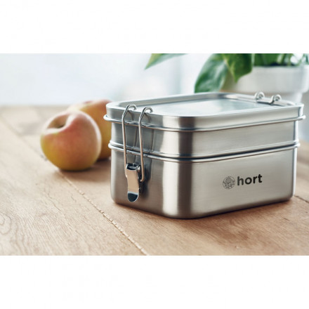 Edelstahl Lunchbox Double Chan 1200 ml