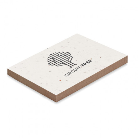 Blumensamen Memoblock Grow Me | Graspapier | inkl. Werbedruck