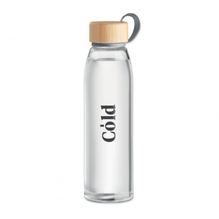 Glasflasche Fjord White 500 ml | inkl. Werbedruck