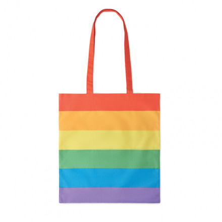 Regenbogenfarbige Einkaufstasche Borealis | Baumwolle