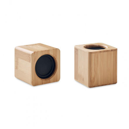 Set mit 2 x 5.0 Wireless Lautsprecher Audio | Bambus