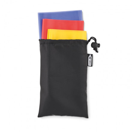 3er Set Fitnessbänder Top Fit | rPET-Beutel