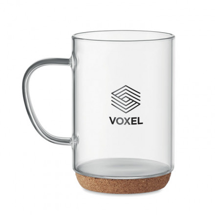 Glasbecher Lisbo mit Korkboden | 400 ml