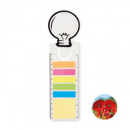 Samenpapier Lesezeichen Glühbirne Idea Seed | inkl. Werbedruck
