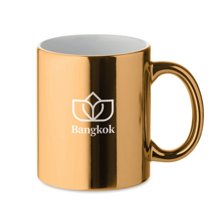 Kaffeebecher Metallic-Keramik Holly 300 ml | inkl. Werbedruck