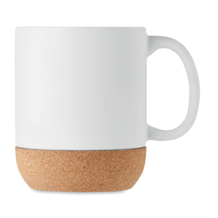 Kaffeebecher matte Keramik mit Kork 300 ml | inkl. Werbedruck