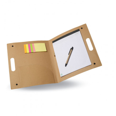 Schreibmappe Alberta | recycelter Karton | inkl. Werbedruck