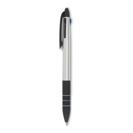 3-Farb-Kugelschreiber mit Stylus Multipen | inkl. Werbedruck