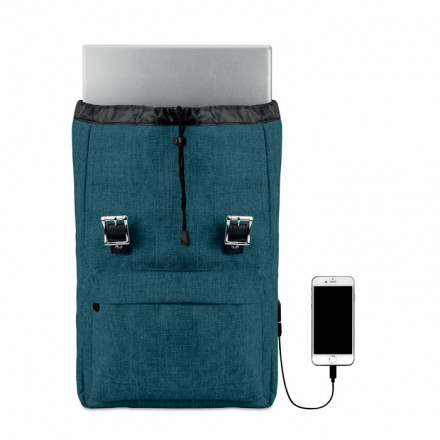 Laptop Rucksack 15" Riga | mit USB-Ladekabel