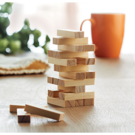 Holzturm Geschicklichkeitsspiel