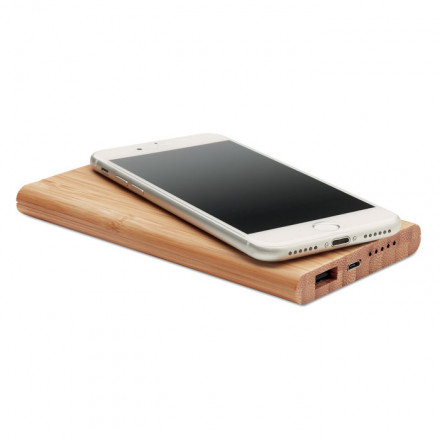 Induktive Powerbank 6000 mAh Arena | Bambus