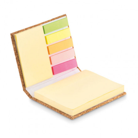 Notizblock-Set mit Kork-Cover | inkl. Werbegravur