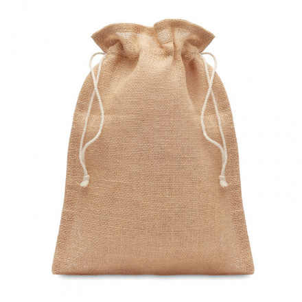 Mittlere Jutetasche mit Kordelzug | Jute Medium