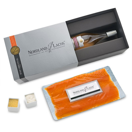 Lachs-Präsent Rosè Elegance 150 g Ultra Premium Räucherlachs