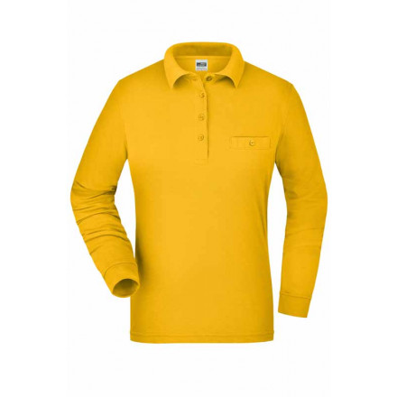 Ladies' Workwear Polo Pocket Longsleeve